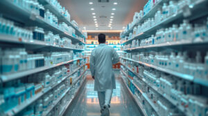 chemists delivering medication